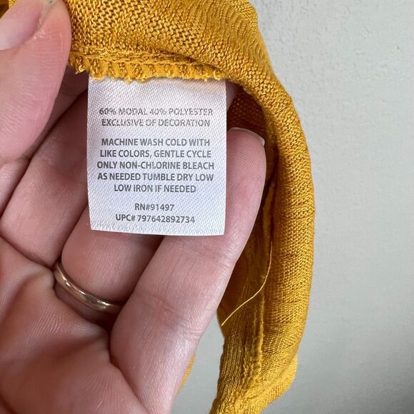 Modern Canvas Modal Blend Short Sleeve Blouse S Lagenlook Boho Classic Capsule - Picture 8 of 11